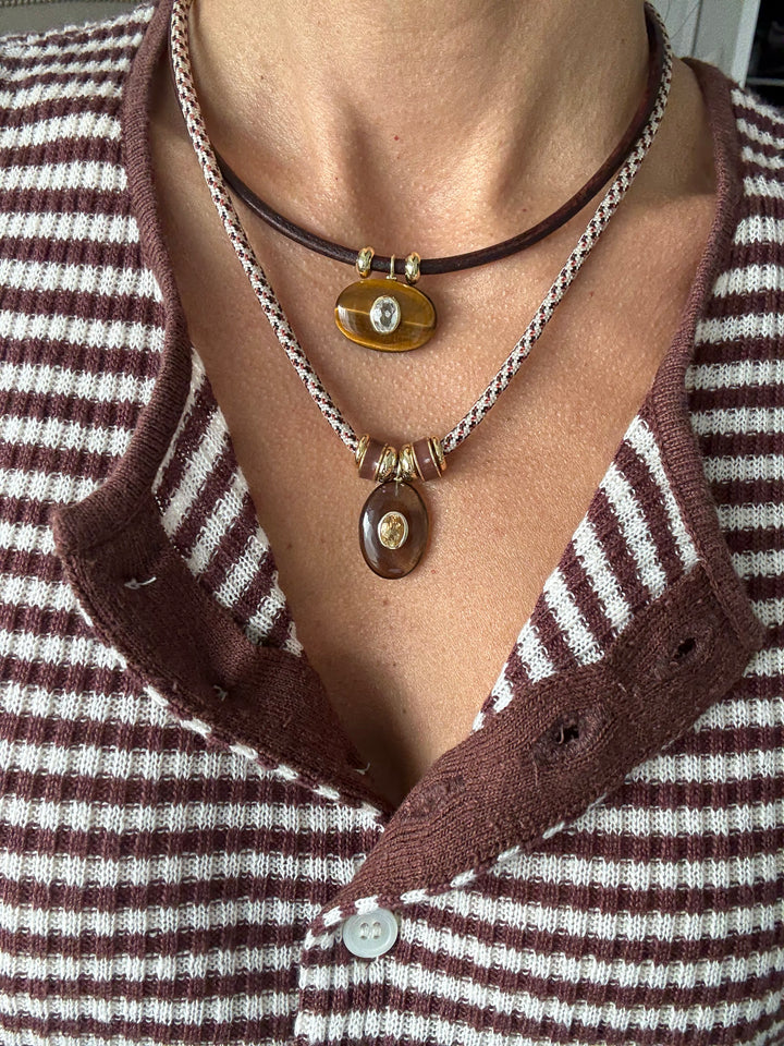 Tigers Eye Horizon Necklace