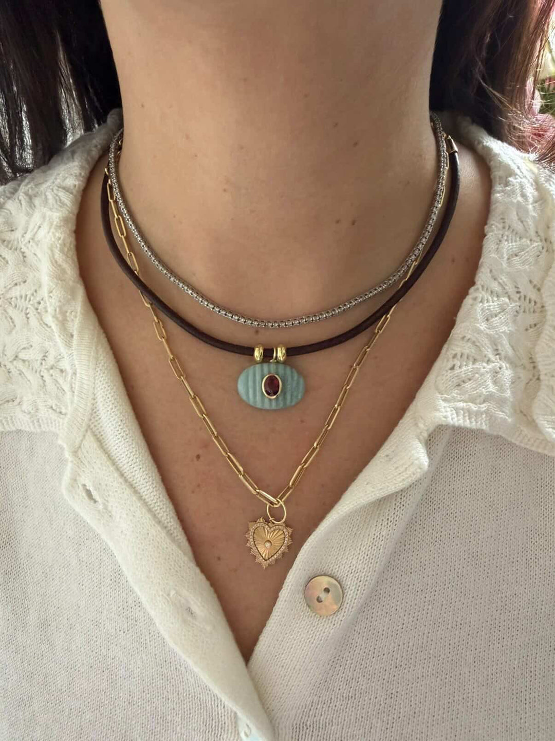 Aquamarine Horizon Necklace
