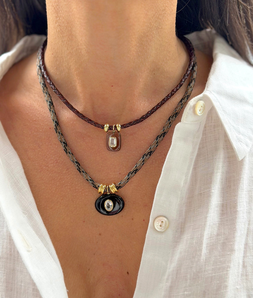 Smoky Topaz Mini Necklace