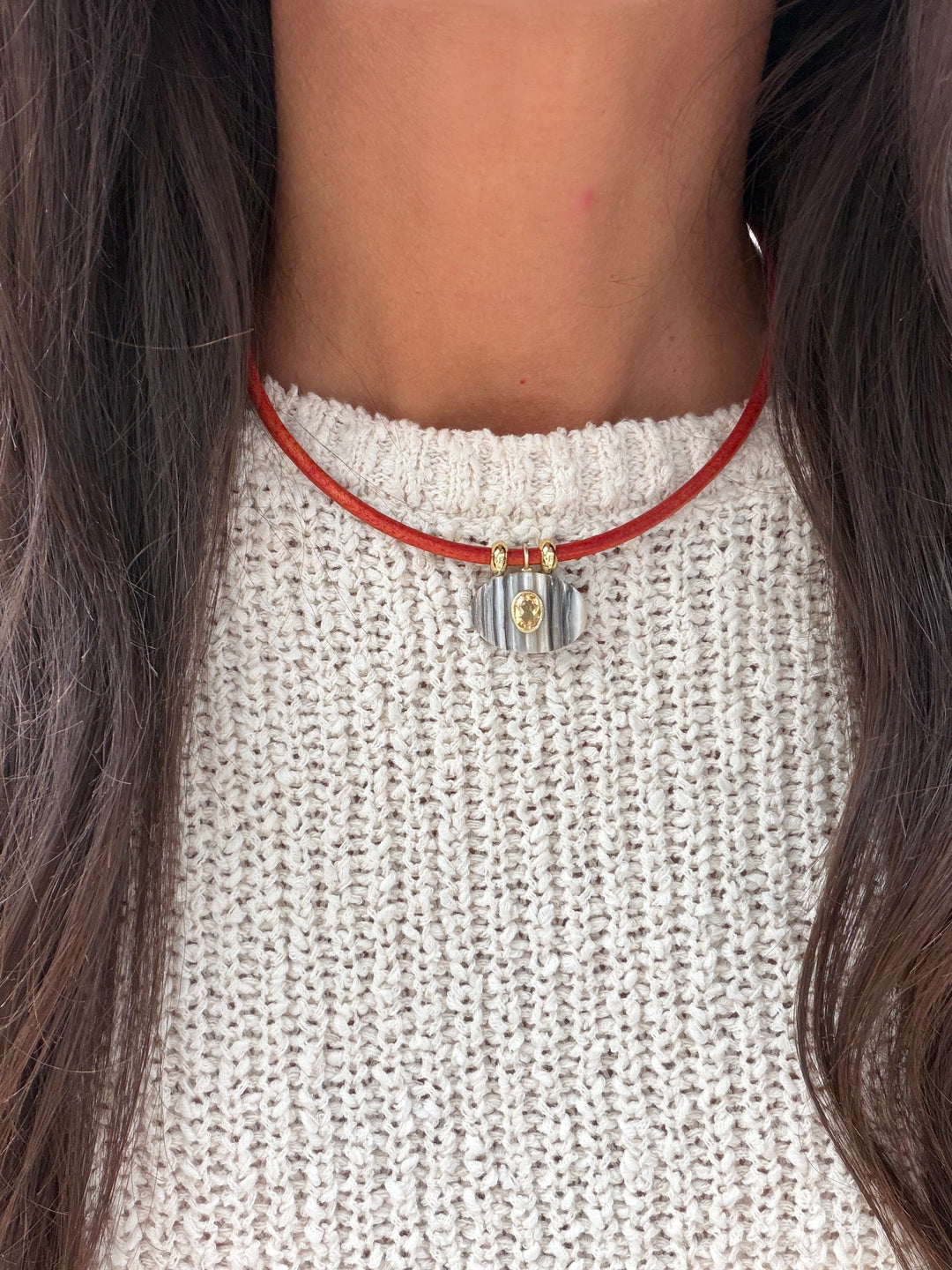 Zebra Jasper Horizon Necklace