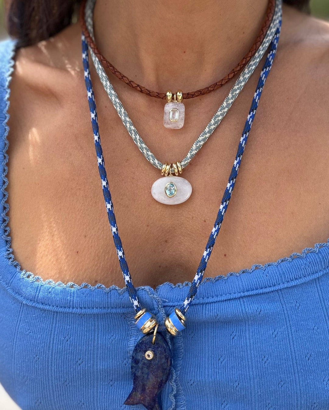 Lapis Fish Necklace