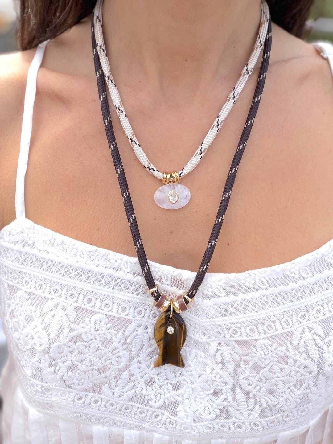 Tigers Eye Fish Necklace