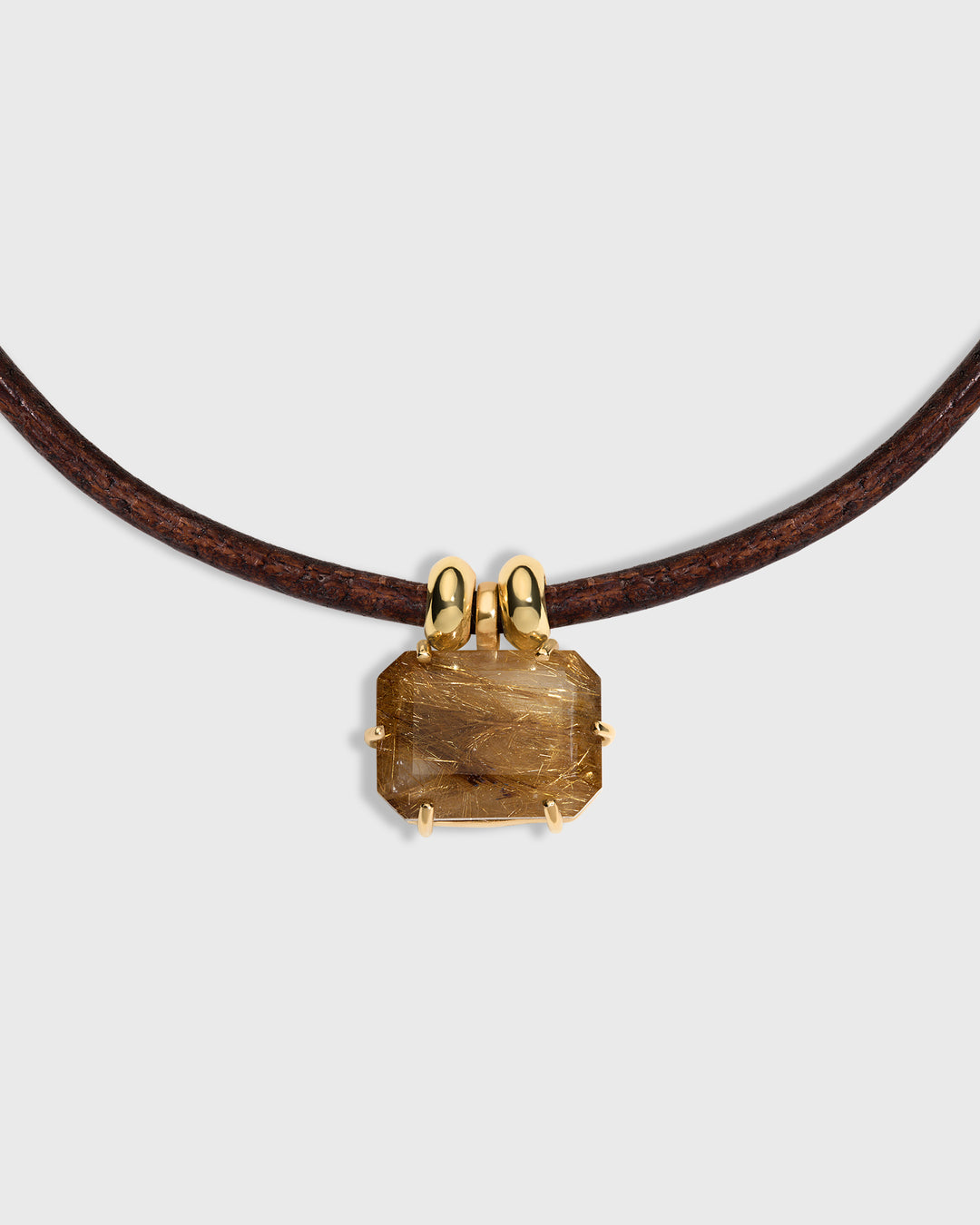 Rutilated Quartz Prong Choker