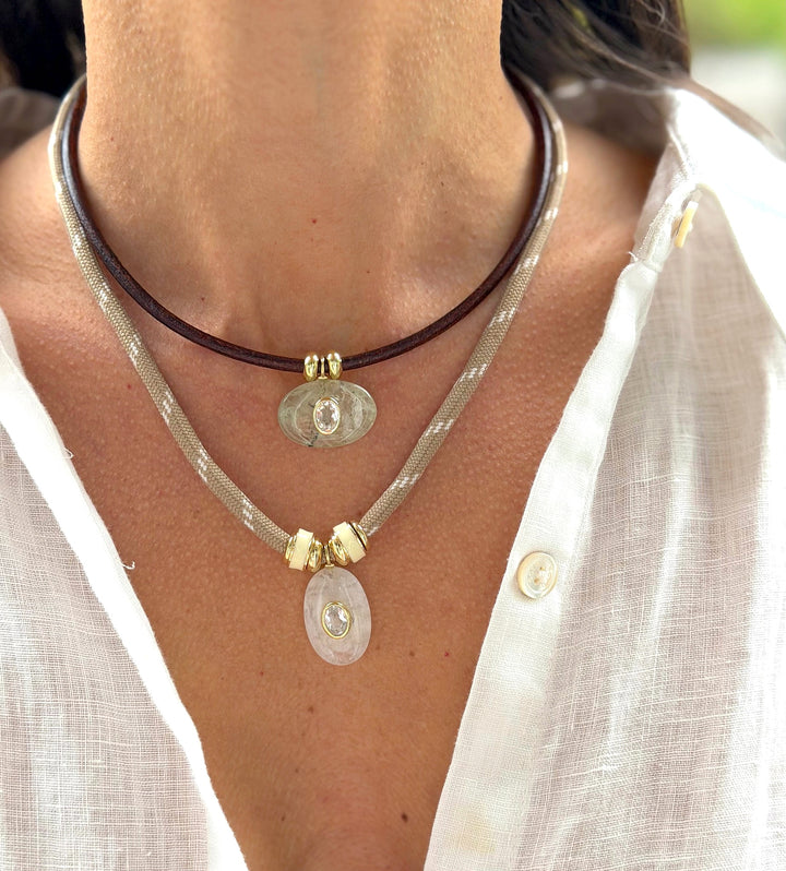 Prehnite Horizon Necklace