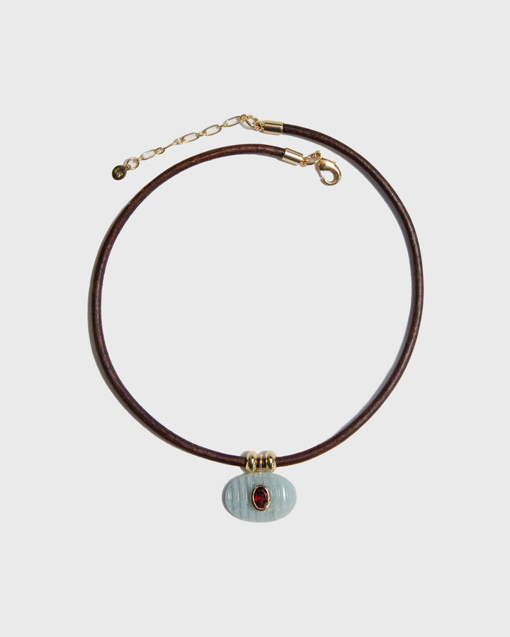 Aquamarine Horizon Necklace