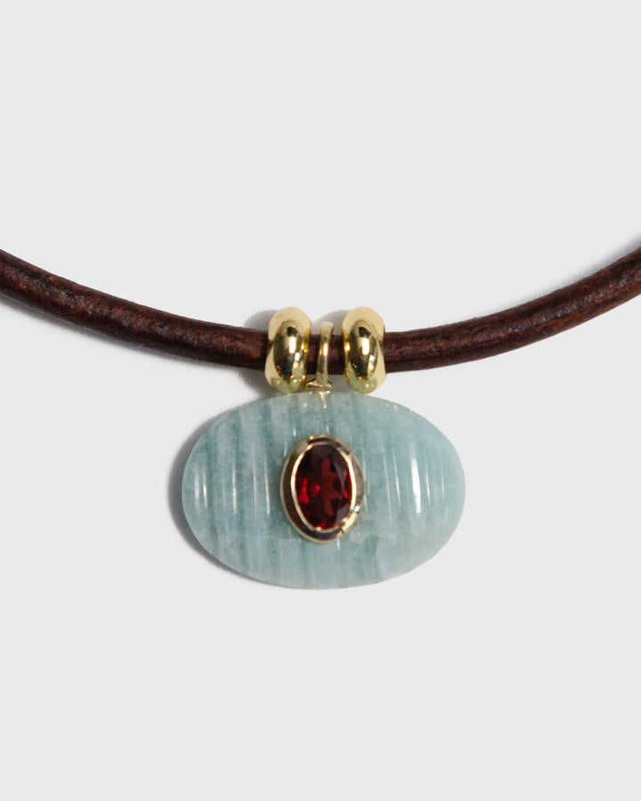 Aquamarine Horizon Necklace