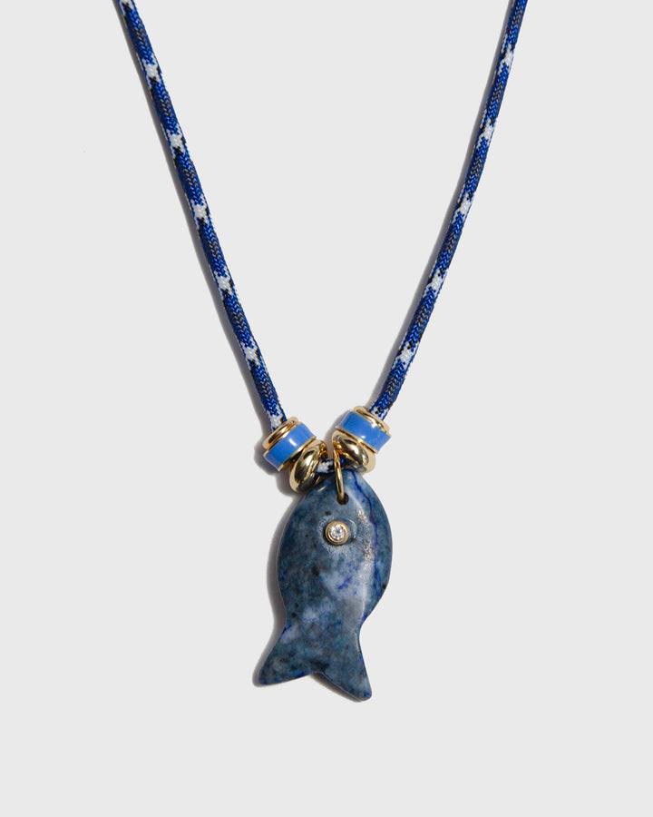 Lapis Fish Necklace