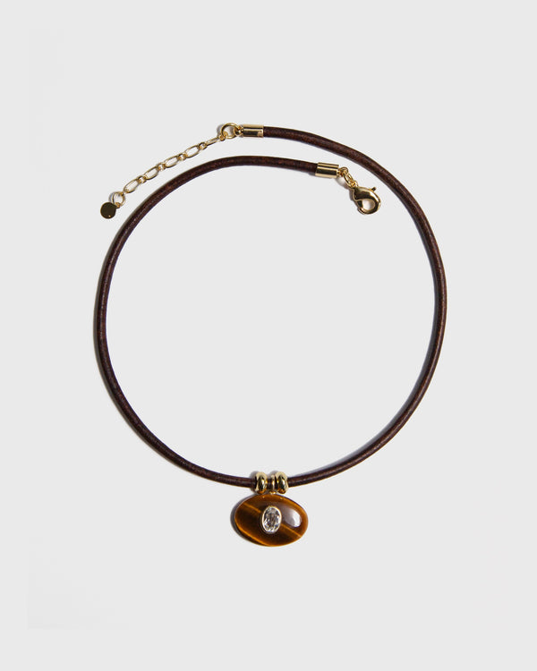 Tigers Eye Horizon Necklace