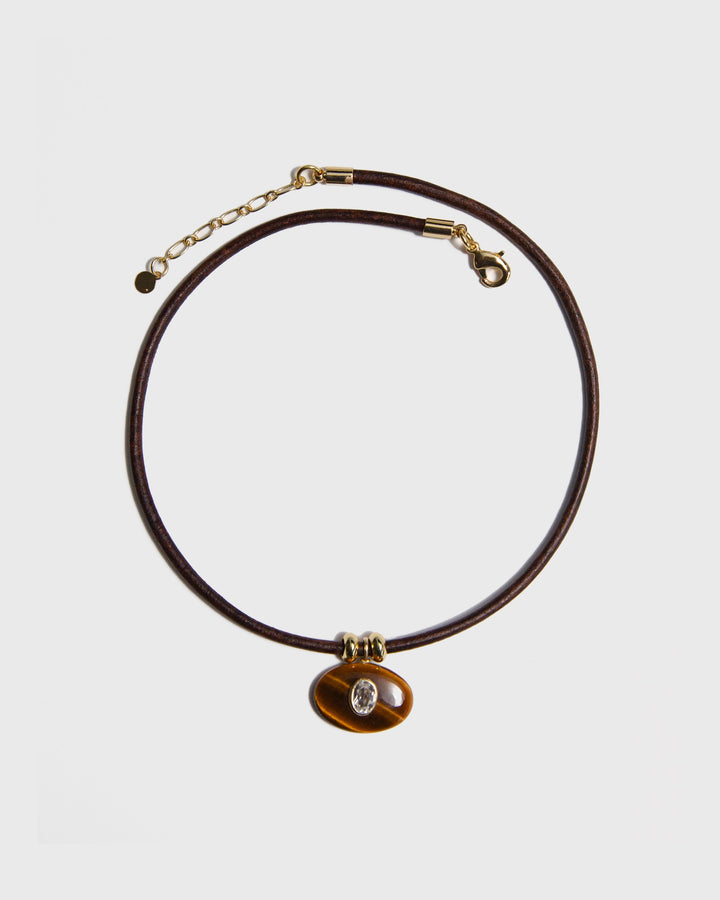 Tigers Eye Horizon Necklace